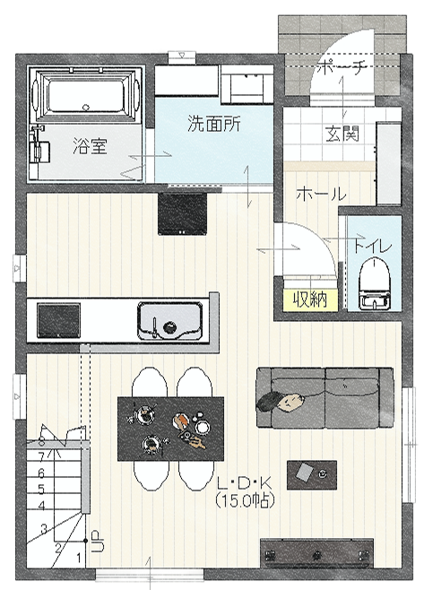 シンプルさが際立つスタイリッシュな家